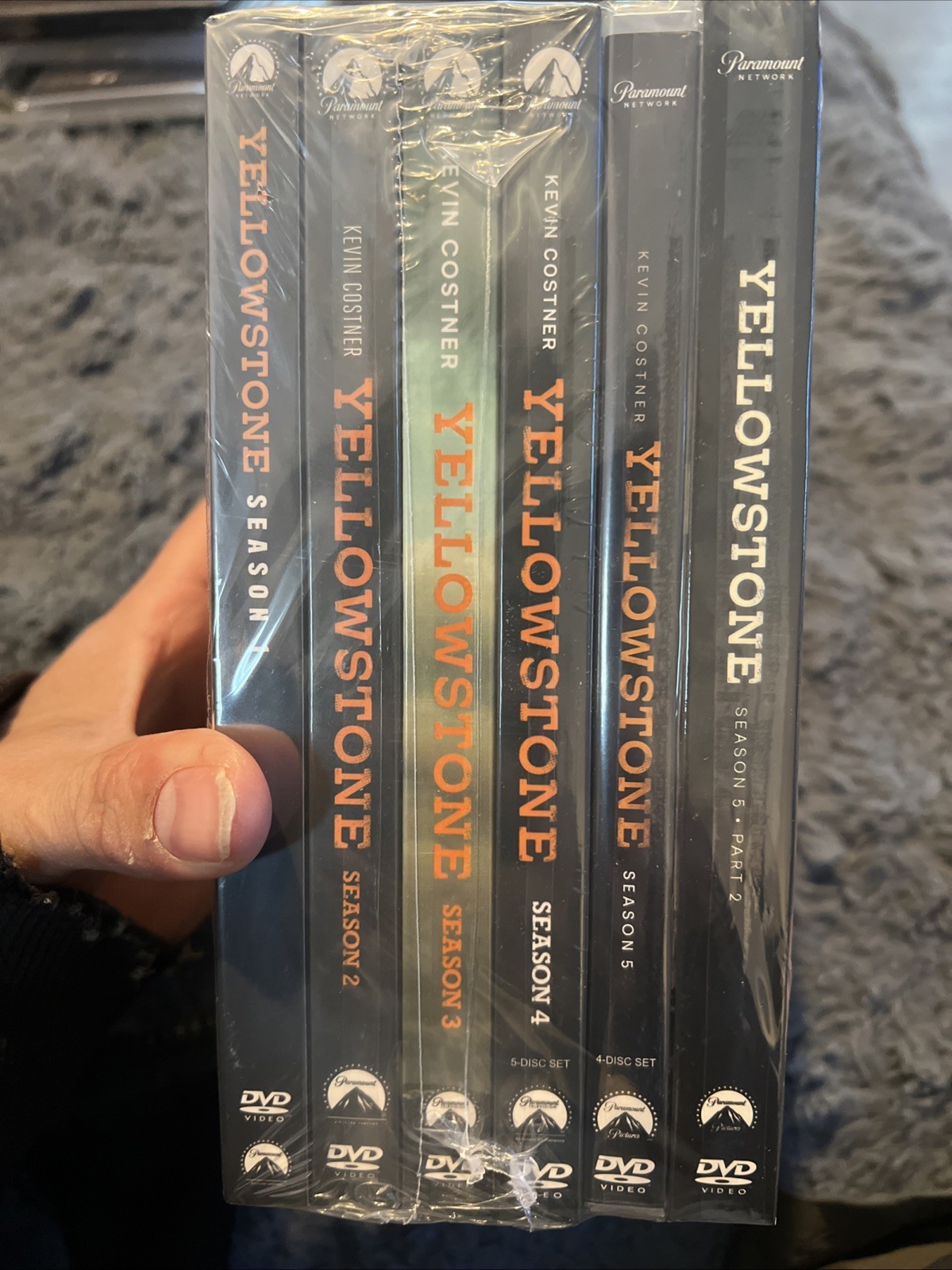 Yellowstone Complete Series Seasons 1-4 DVD) Season 5 Part 1-2 Sealed!!!!