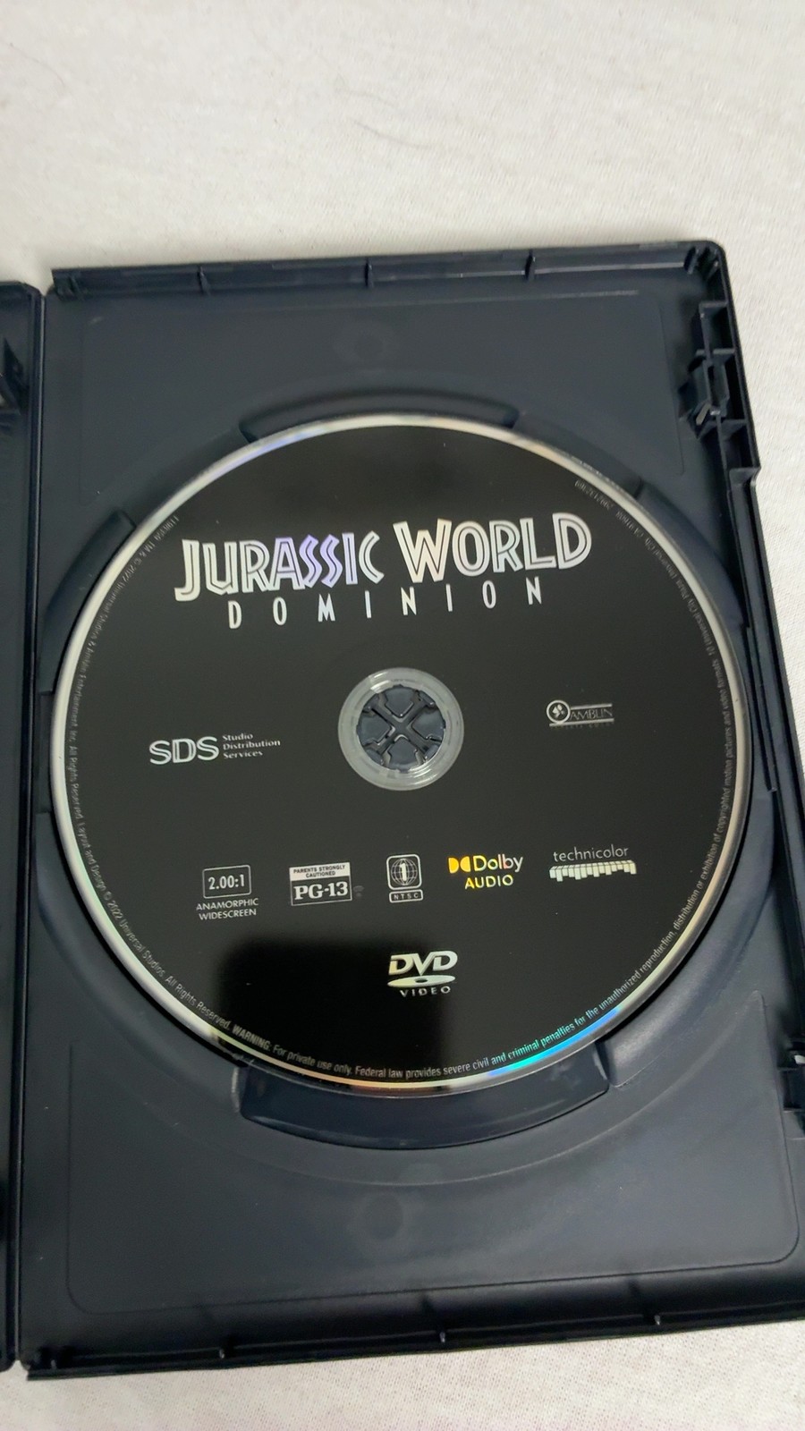 Universal Studios Jurassic World Dominion DVD **Buy 2+ Save 45%** Chris Pratt