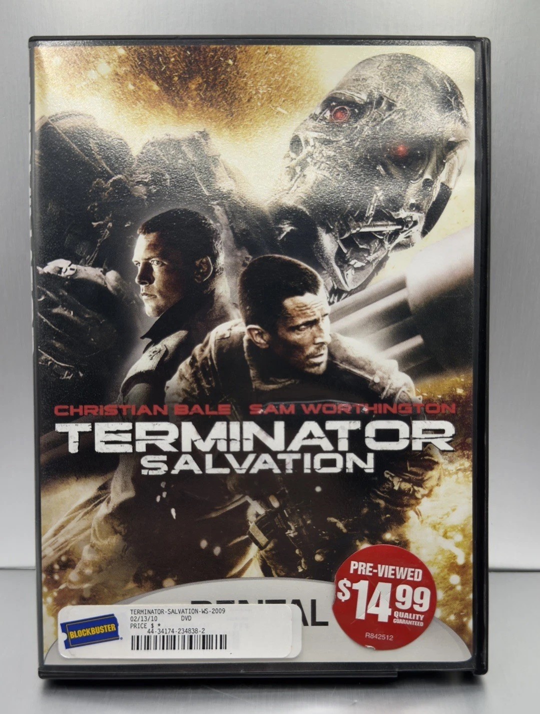 Terminator Salvation (DVD 2009 115 Min) Christian Bale PG-13 Blockbuster rental