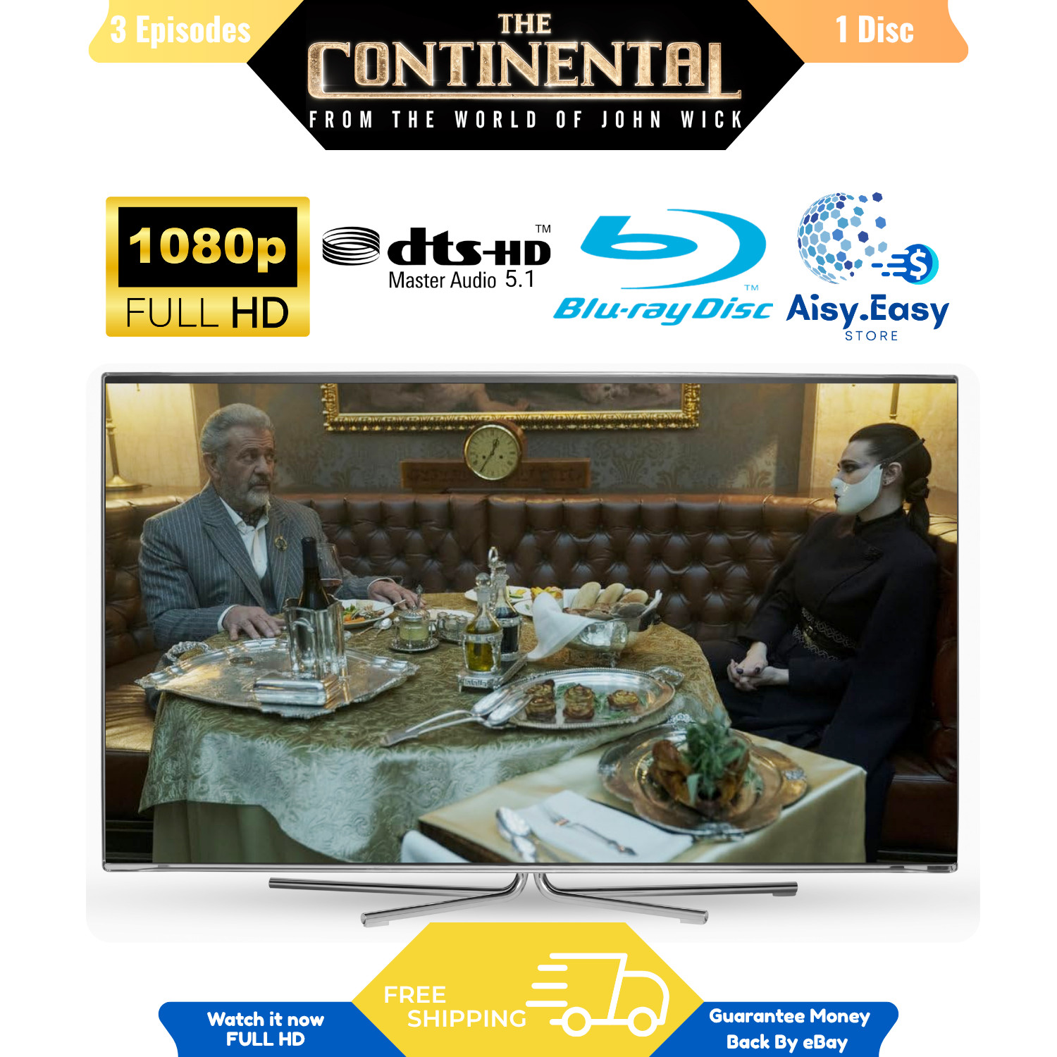 The Continental Complete Mini Series Action Crime Thriller Region Free Blu Ray