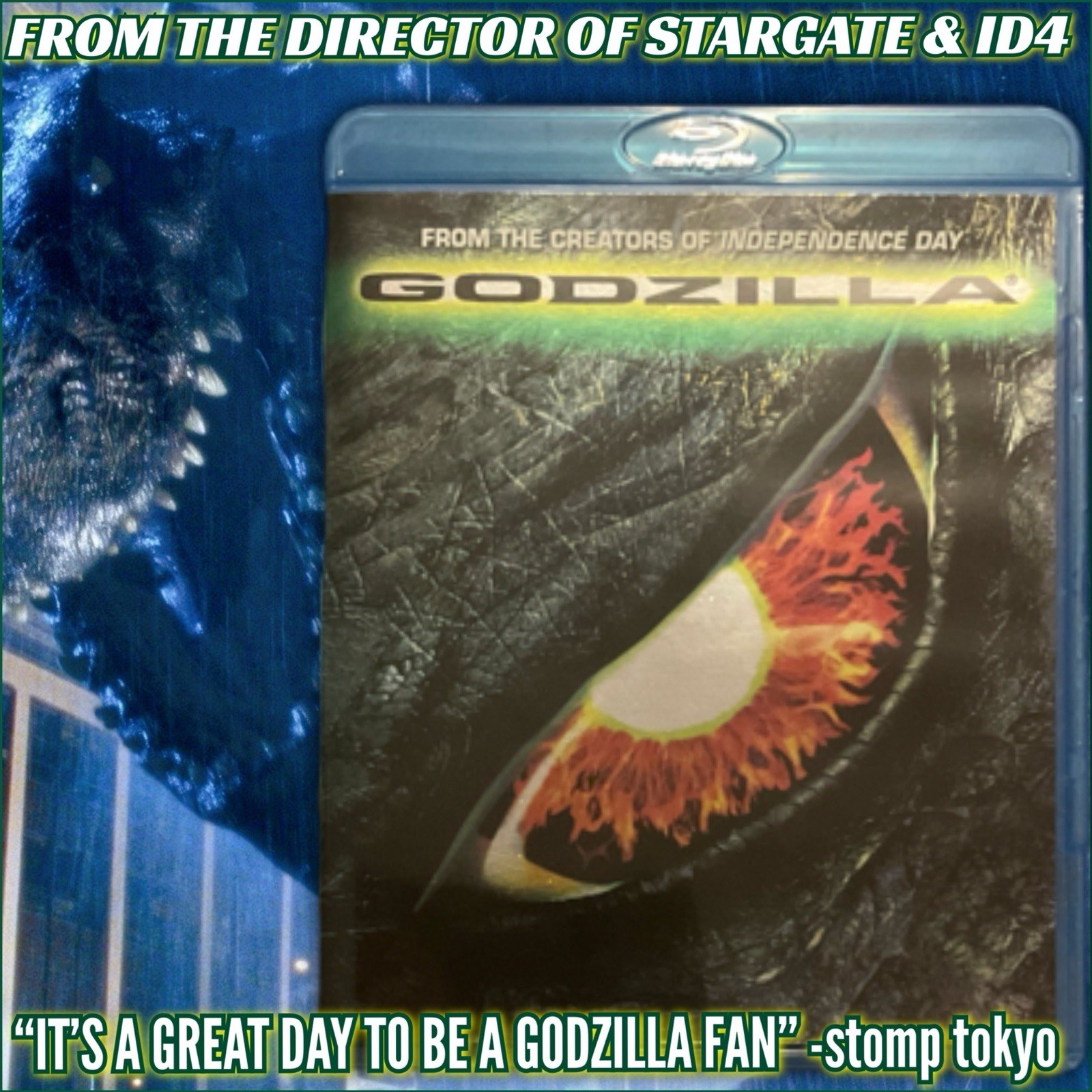 Godzilla (Blu, 1998) KAIJU ATTACKS NEW YORK! From Director Of ID4 and STARGATE!