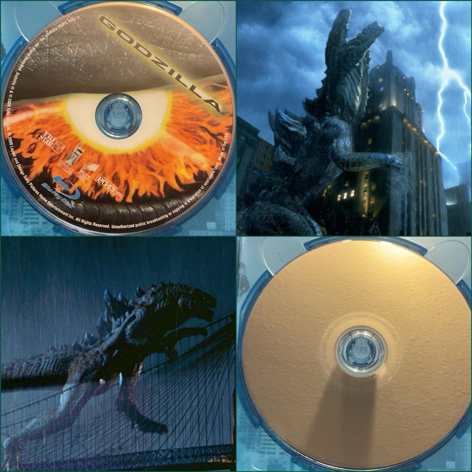 Godzilla (Blu, 1998) KAIJU ATTACKS NEW YORK! From Director Of ID4 and STARGATE!