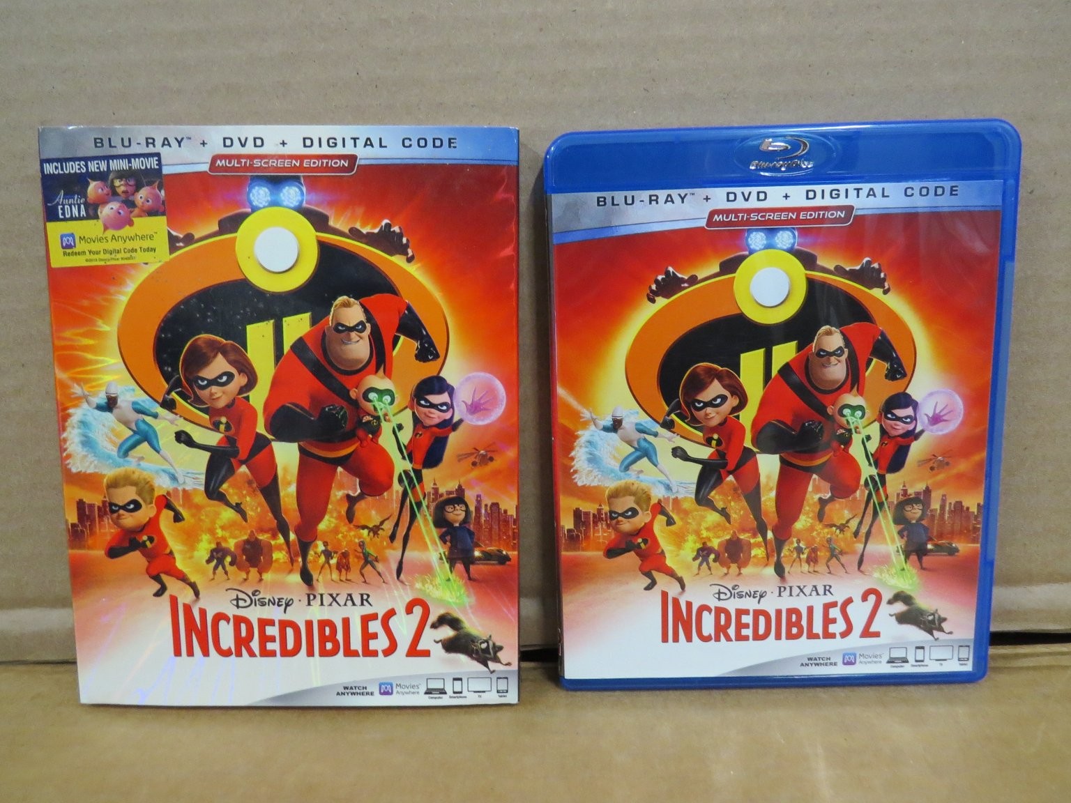 Incredibles 2 Blu-ray 2018 Multi-Screen Edition Brad Bird Disney Pixar