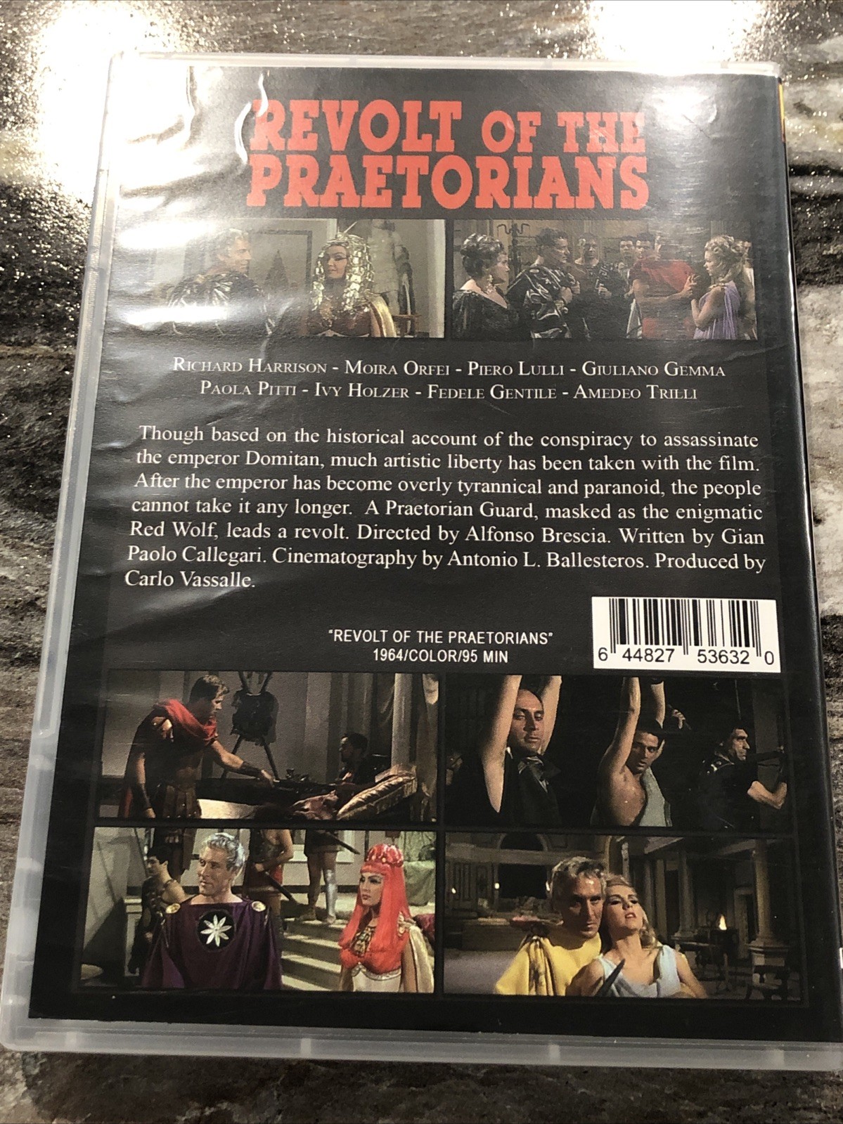 Revolt Of The Praetorians 1964 DVD 16×9 Richard Harrison Giuliano Gemma Like New