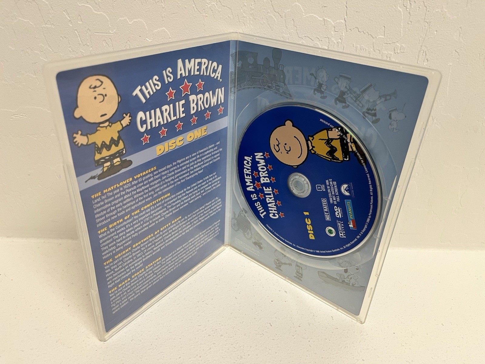 Peanuts Snoopy Classic This Is America Charlie Brown 2 Disc DVD Set In Slimcases