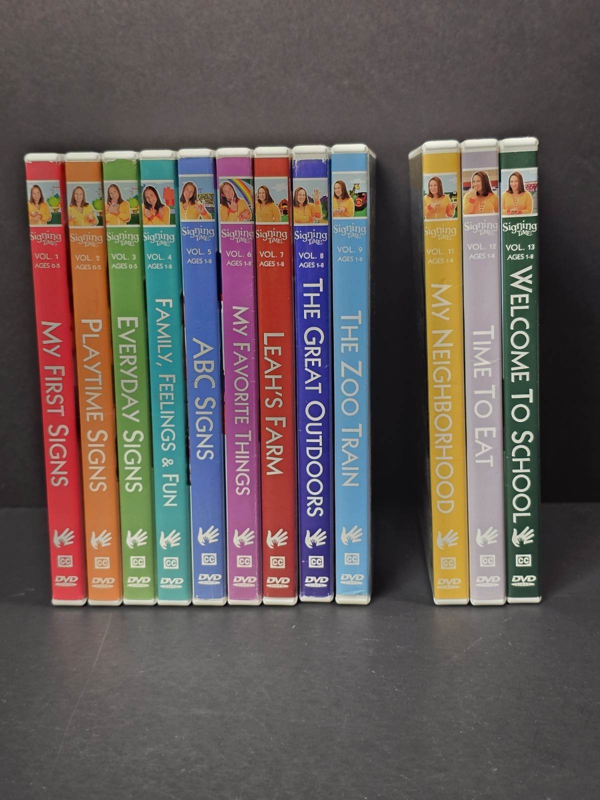 Signing Time!DVD Lot Of 12 Vols S Learn American Sign Language NO VOL .10 TESTED