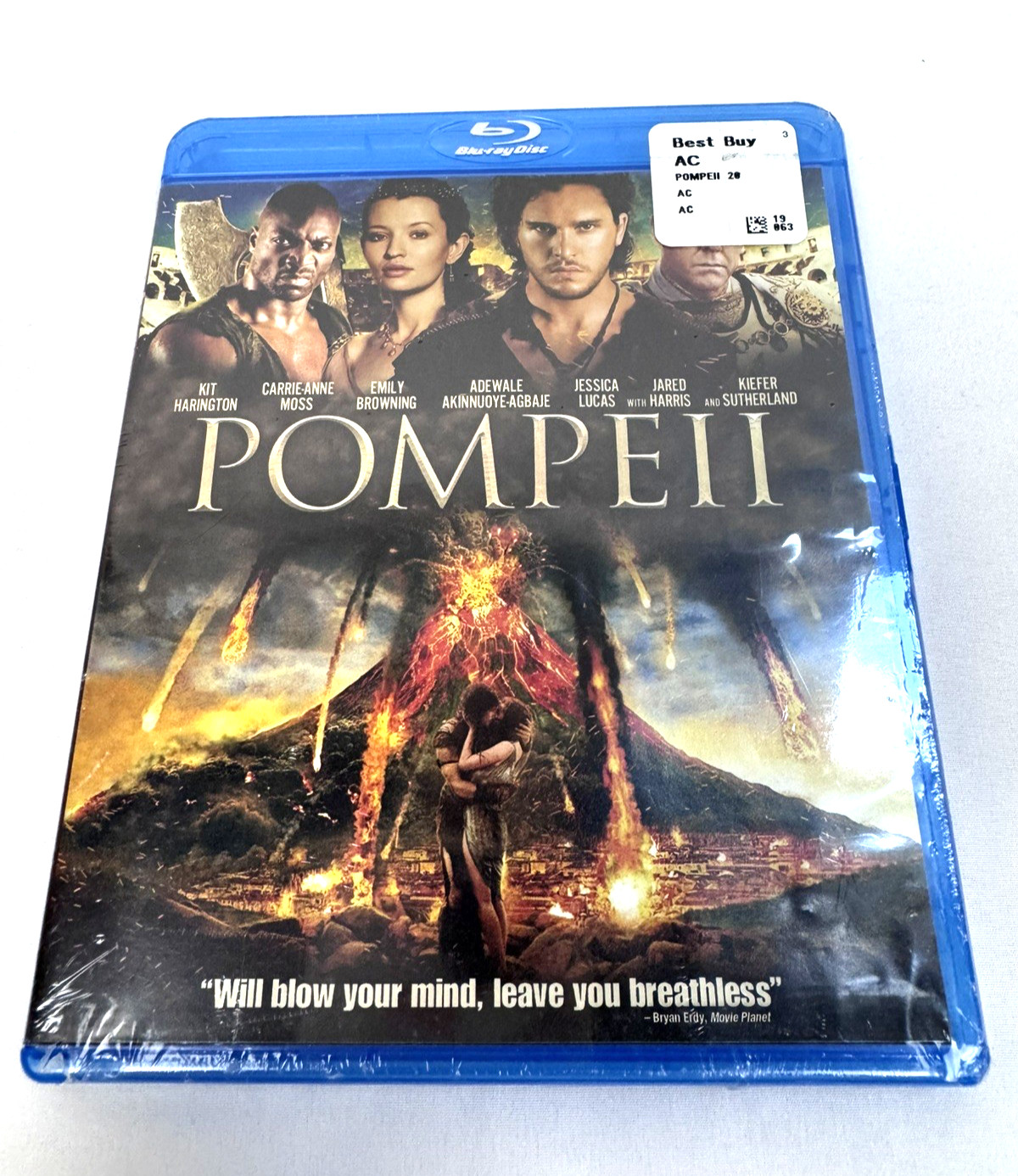 Pompeii Blu-ray 2014 Kit Harington Kiefer Sutherland Action Adventure NEW SEALED