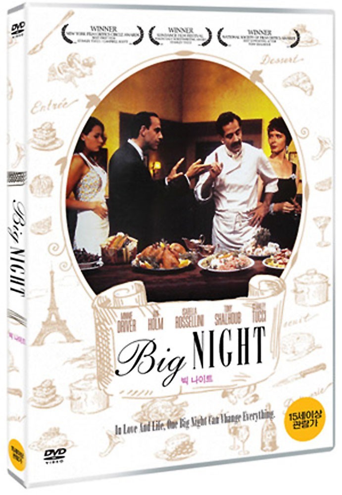 Big Night (1996) DVD – Korea