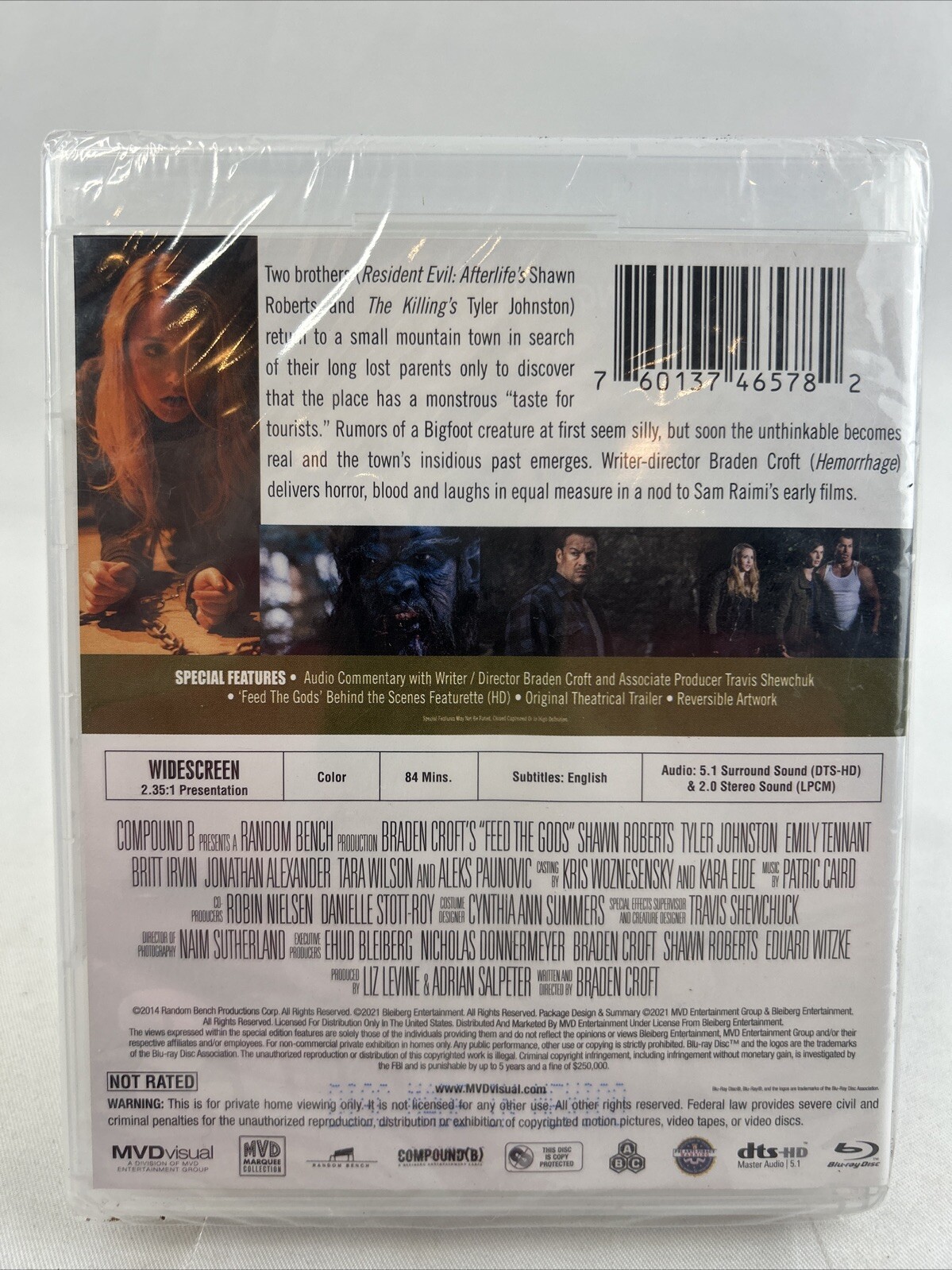 FEED THE GODS – 2014 (Blu-ray, 2021) Indie Horror Thriller NIB NEW SEALED
