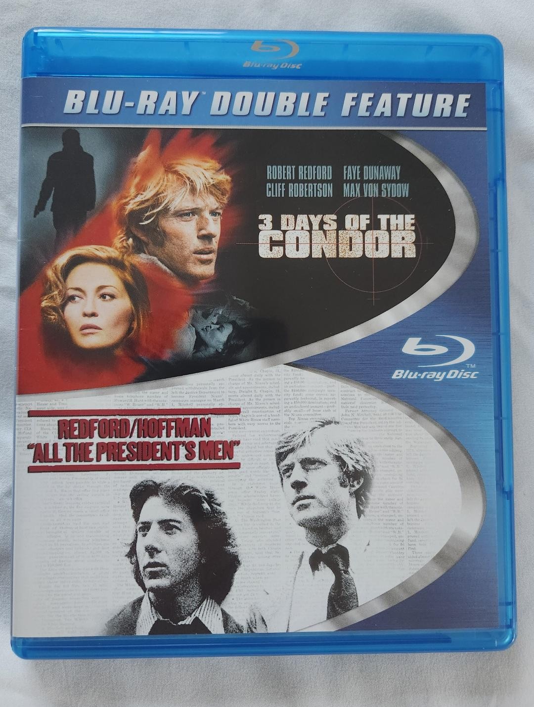 BluRay Double Feature 3 Days of the Condor/All The President’s Men-NEVER WATCHED
