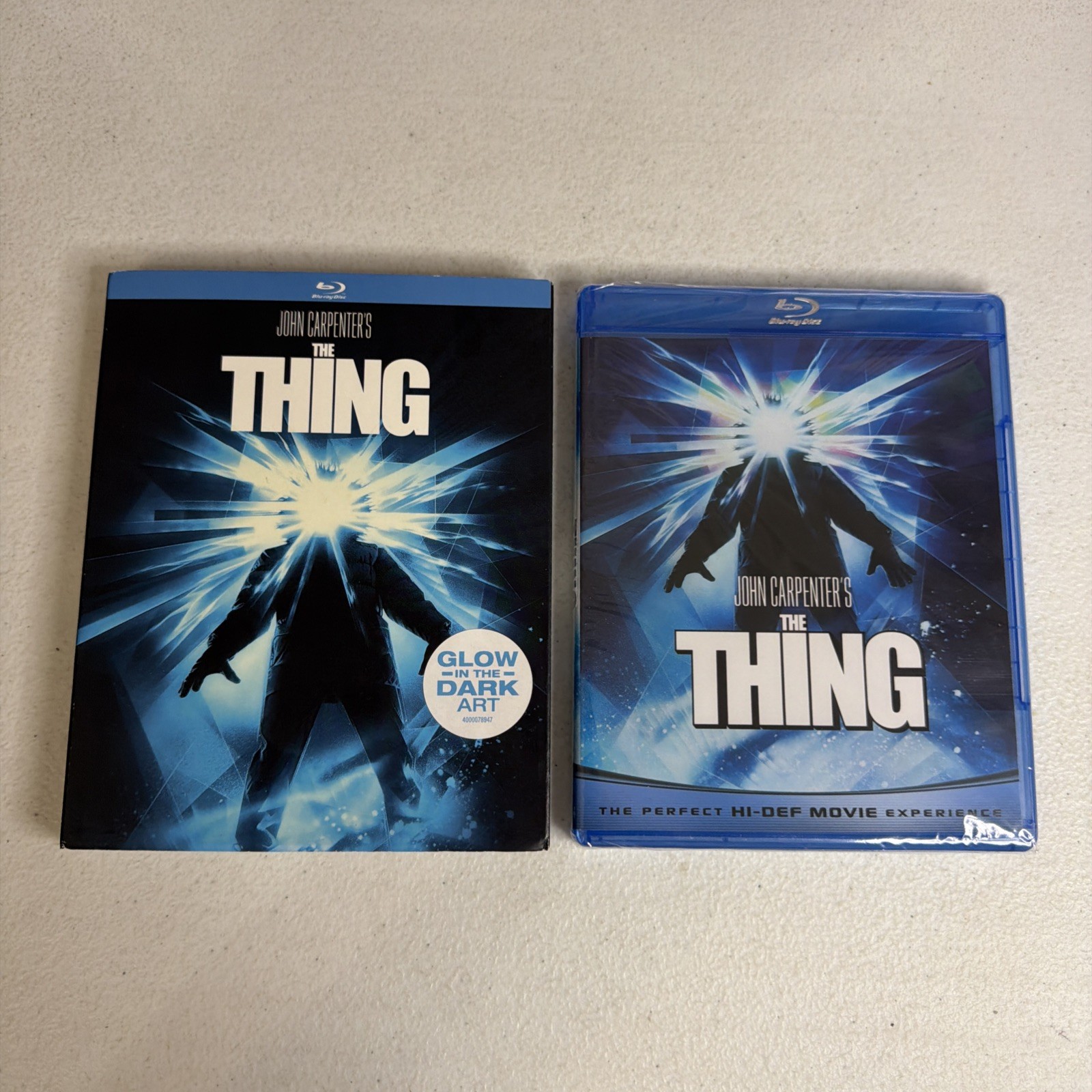 The Thing (Blu-ray, 1982) Glow In The Dark Slipcover Walmart Exclusive New HTF