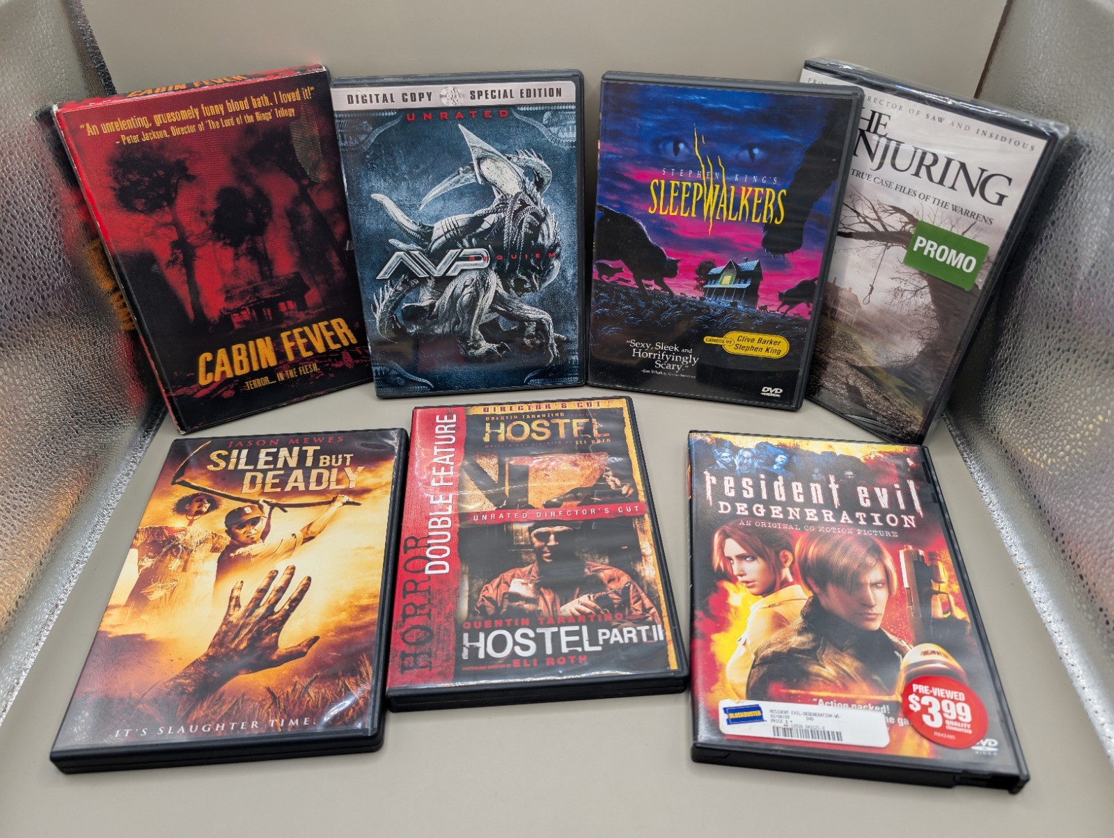 Horror DVD Lot 7 Movies (1 Sealed)