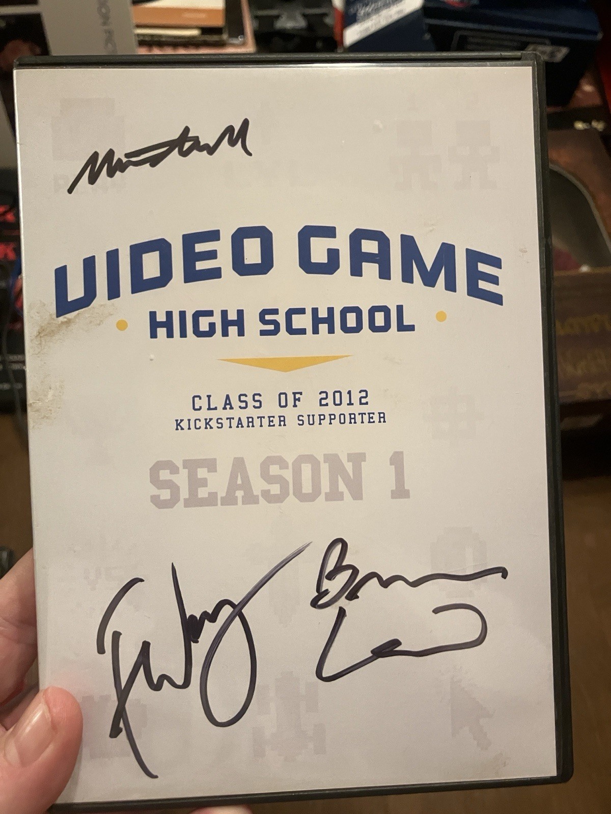 SIGNED Video Game High School: Season 1 with Kickstarter Comic | DVD