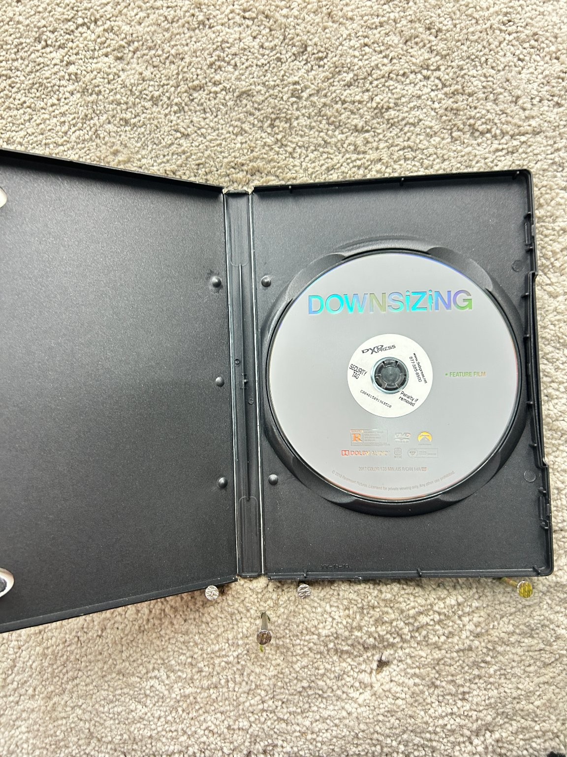 Downsizing DVD 2017 Matt Damon Alexander Payne Widescreen Region 1