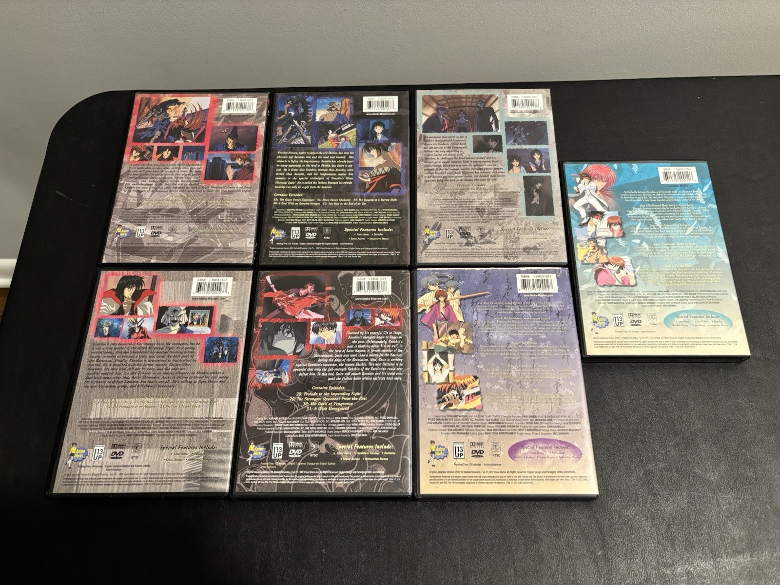 Rurouni Kenshin DVD Lot: Tales of the Meiji/Wandering Samurai/Legends of Kyoto