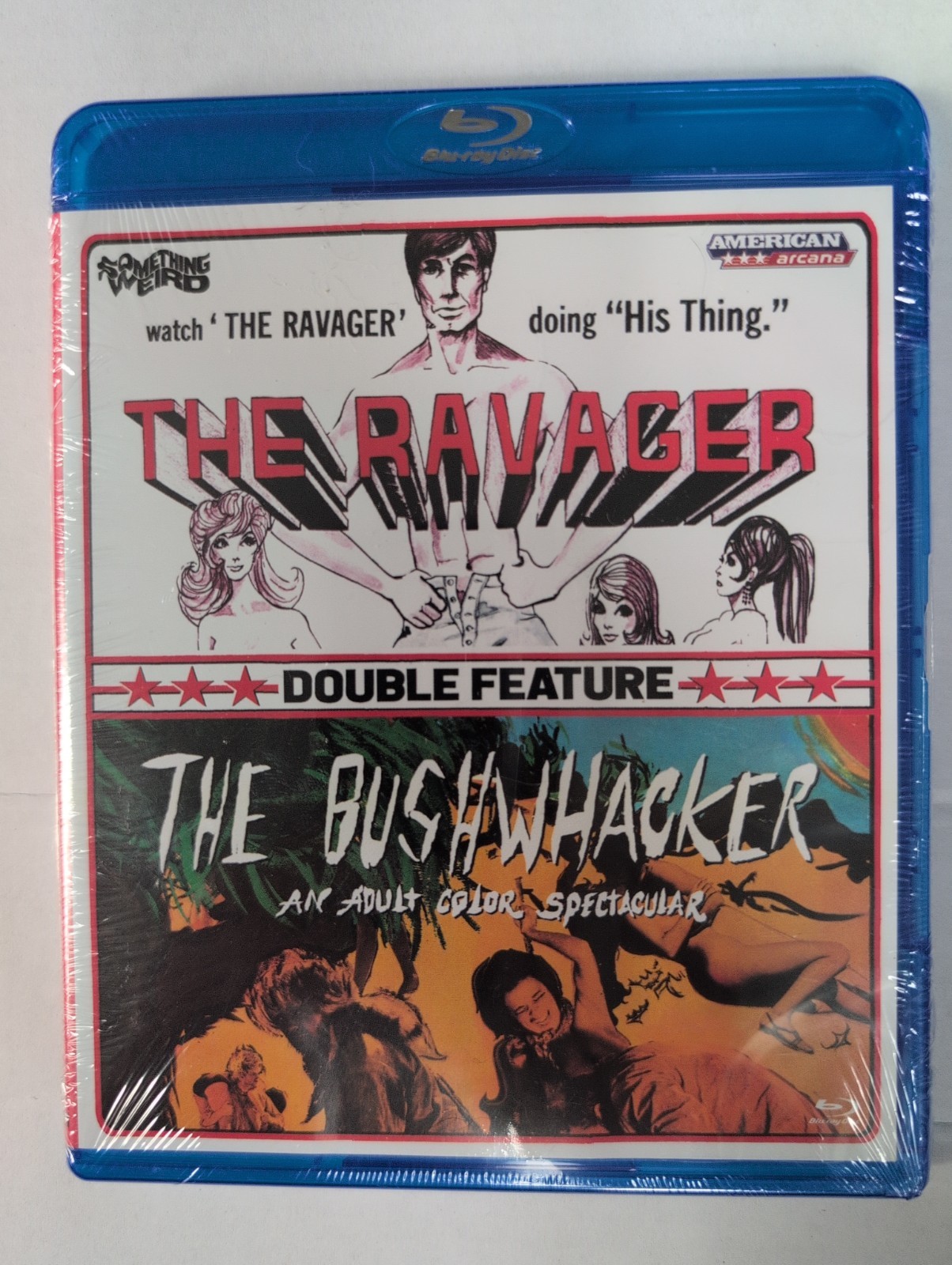 The Ravager / The Bushwhacker Double Feature Blu-ray Vintage Sexploitation NEW