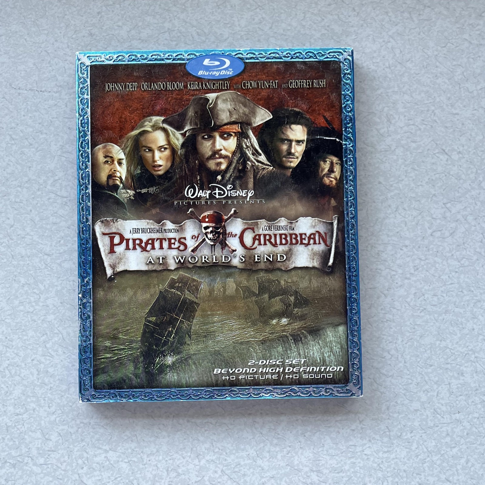 Pirates of the Caribbean Blu-ray DVD LOT Movie Disney 2007 Widescreen 16:9