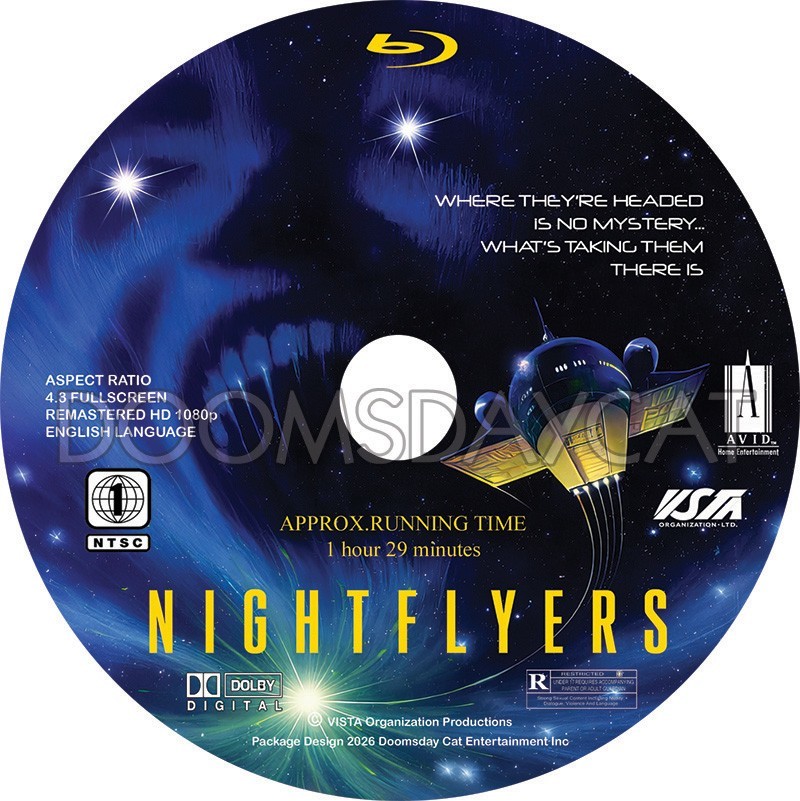 Nightflyers 1987 Sci Fi Horror Blu-Ray Remaster, Upscale + Bonus Features
