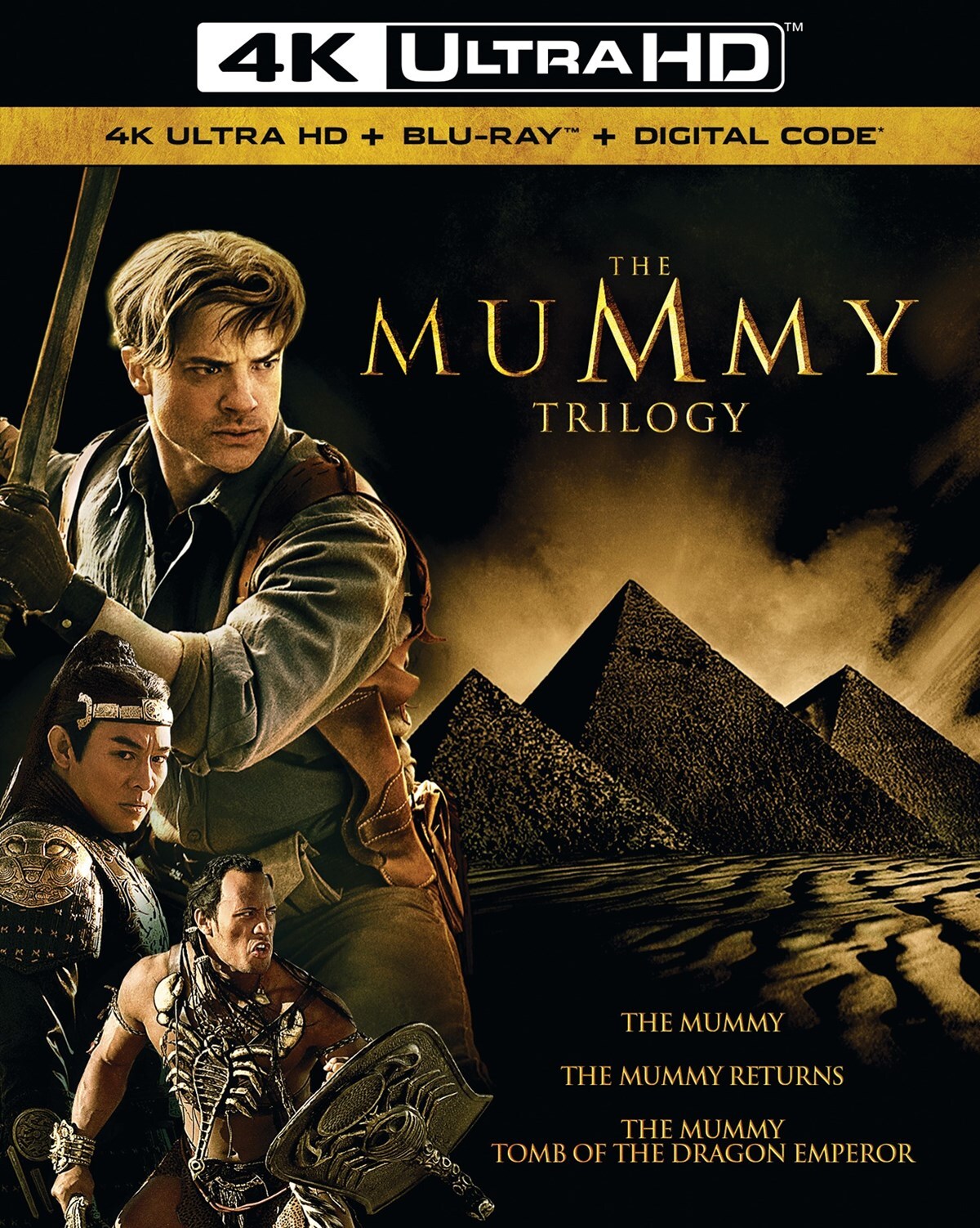 The Mummy Trilogy 4K UHD Blu-ray NEW
