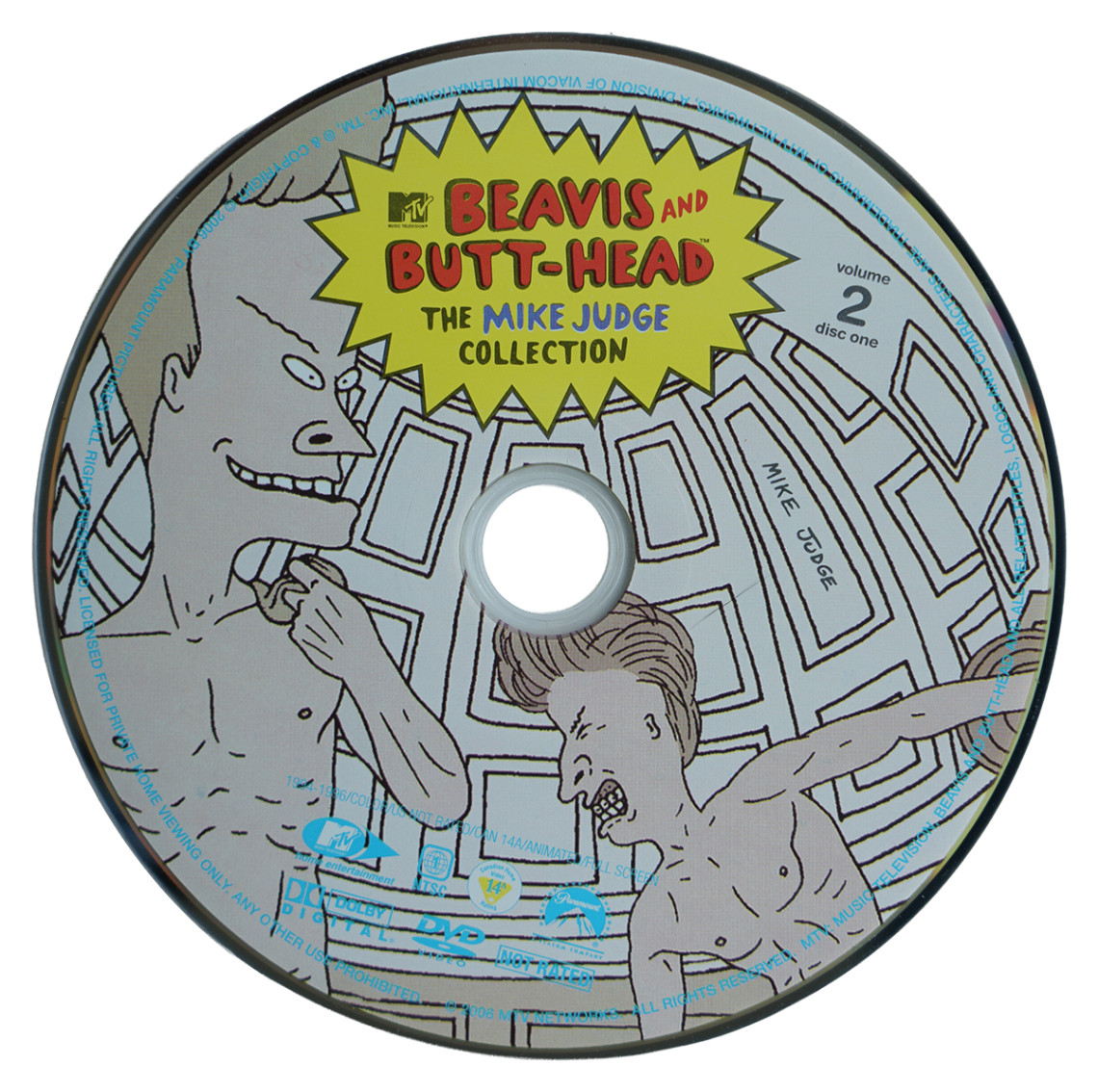Beavis and Butt-Head The Mike Judge Collection Vol 2 DVD 2006 Disc 1 MTV