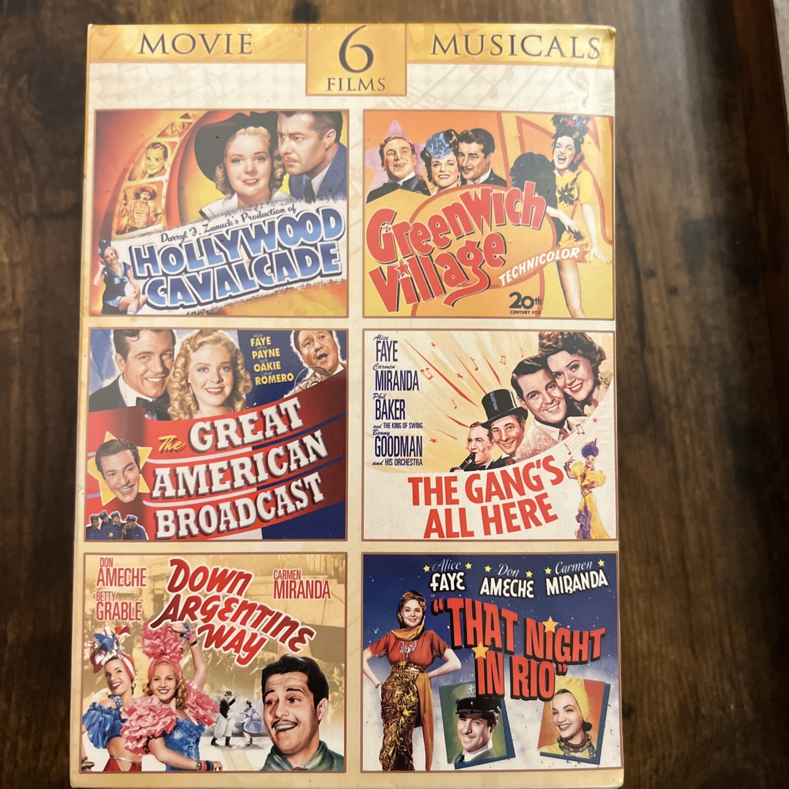 20th Century Fox 6 DVD Movie Musical Collection Betty Grable Ameche, Lobby Cards