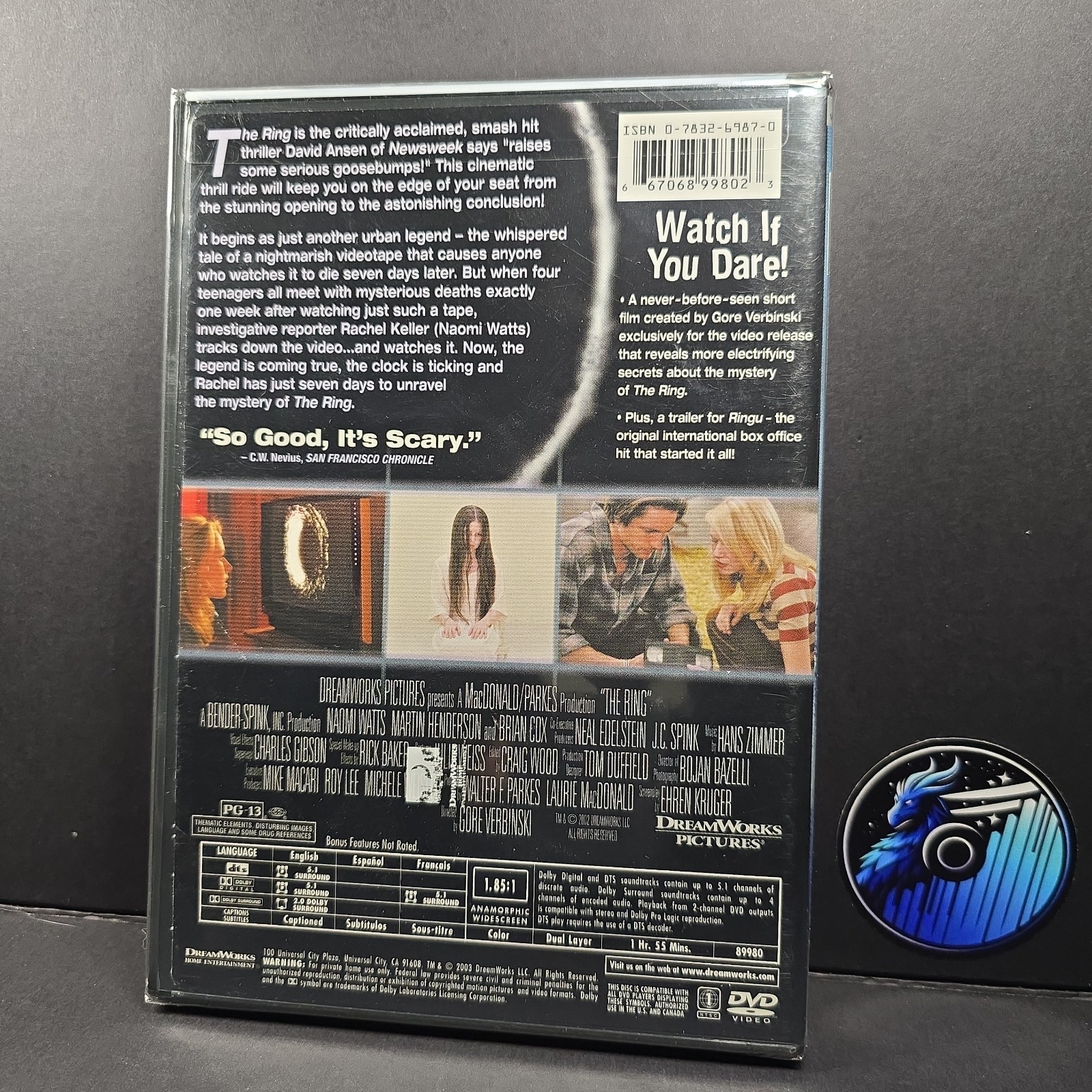 The Ring (Widescreen Edition) NEW SEALED Free Shipping!